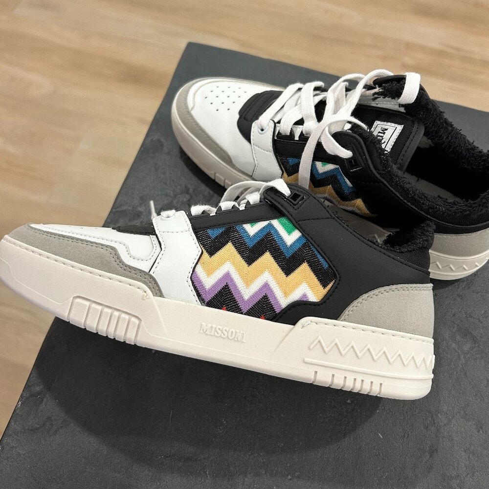 BRAND NEW Missoni Basket Low Top Sneaker Size 38 - Picture 2 of 5